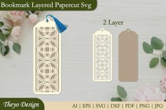 Bookmark Layered Papercut Svg | Bookmark Laser Cut Product Image 6