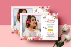 Spring Photography Mini Session. Adobe Photoshop Template Product Image 2