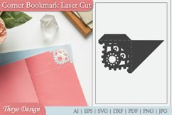 21 Design Mandala Corner Bookmark Svg | Bookmark Laser cut Product Image 11