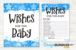 Baby Boy Shower, Wishes For Baby, Baby Shower Printable Product Image 2