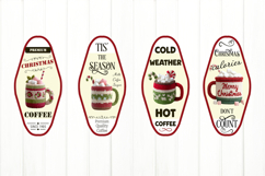 Christmas Motel Keychain Bundle. Coffee Keychain PNG Product Image 3