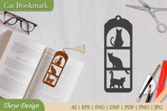 Cat bookmarks template design | Pet bookmark design Product Image 3