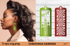 Earrings Christmas Bundle SVG, EPS, PNG Product Image 3