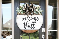 Welcome Y'all | Farmhouse SVG Sign Product Image 2