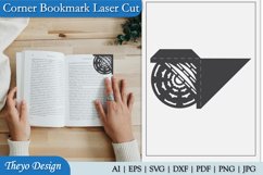 Mandala Corner Bookmark Design Svg | Bookmark Laser cut Product Image 1