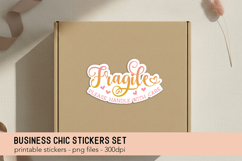 Fragile Do Not Bend Sticker PNG Set Product Image 2