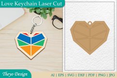Love Keychain Lasercut| Romantic Keychain lasercut Product Image 1