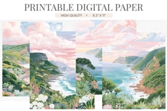 Garden Route South Africa Junk Journal Pages Product Image 1