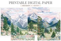 Rocky Mountain Wildflower Junk Journal Pages Product Image 1