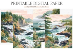 Tofino Vancouver Island Coast Junk Journal Pages Product Image 1