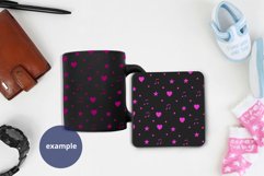 Black Coffee mug & Coaster Father's Day mockup PSD, Mock JPG Product Image 2