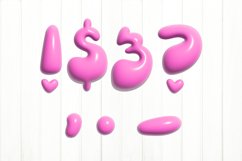 3D Inflated Alphabet Bundle PNG. Pink Puffy Alphabet PNG Product Image 4