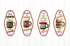 Christmas Motel Keychain Bundle. Coffee Keychain PNG Product Image 4