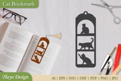 Cat bookmarks template design | Pet bookmark design Product Image 1