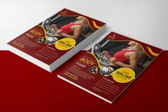 Gym Fitness Club Flyer. Canva, Word and Psd Product Image 2