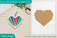 Love Keychain Lasercut| Romantic Keychain lasercut Product Image 1