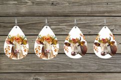 Cow Earring Bundle. Fall Teardrop Earrings PNG. Earrings PNG Product Image 4