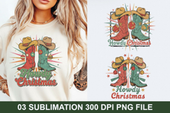 Christmas Sublimation - Howdy Christmas PNG Design Product Image 1
