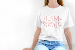 Team Girl and Team Boy Shirt SVG - Baby shower SVG Product Image 1