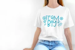 Team Girl and Team Boy Shirt SVG - Baby shower SVG Product Image 2