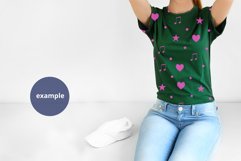 Green t-shirt woman model with a Cap Mockup, Mockup PSD & JP Product Image 2