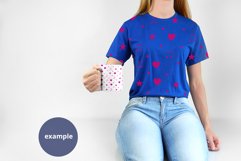Blue t-shirt woman & 11oz White Mug Mockup, Mockup PSD & JPG Product Image 2