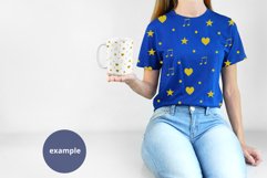 Blue t-shirt woman & 15oz White Mug Mockup, Mockup PSD & JPG Product Image 2
