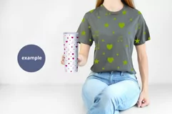 Gray t-shirt & white tumbler Mockup PSD, Woman holding Mock Product Image 2
