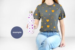 Gray t-shirt & white bottle Mockup PSD, Woman holding Mock Product Image 2