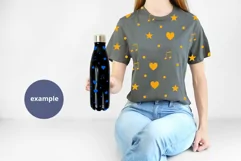 Gray t-shirt & black bottle Mockup PSD, Woman holding Mock Product Image 2