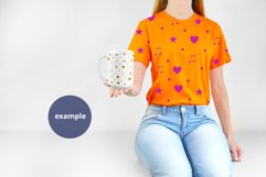 Orange t-shirt 15oz Mug Mockup PSD, Woman holding JPG Product Image 2