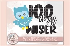 100 Days Wiser Boy svg, 100 Day of School svg, 100 Days Product Image 2