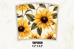 Sunflower Tumbler Wrap, Fall tumbler Wrap, 20 oz tumbler Product Image 4