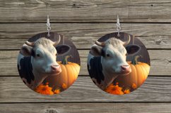 Cow Earring Bundle. Fall Teardrop Earrings PNG. Earrings PNG Product Image 5