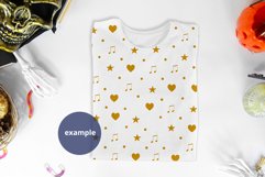 White t-shirt Halloween Mockup PSD, folded t-shirt mockup Product Image 2