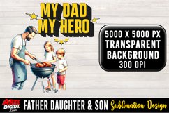 Father Daughter &amp; Son Sublimation Clipart | father's day #42 Product Image 1