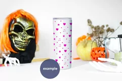 Skinny Tumbler Halloween Mockup PSD, 20 oz tumbler Full Wrap Product Image 2