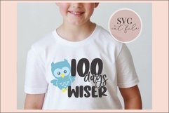 100 Days Wiser Boy svg, 100 Day of School svg, 100 Days Product Image 1