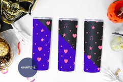 3 Black Tumblers Halloween Mockup PSD, Full Wrap tumbles Product Image 2