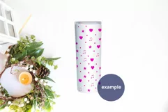White Tumbler Christmas Mockup PSD, JPG Skinny Tumbler 20 oz Product Image 2