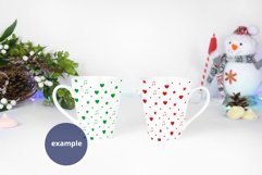 Two Latte Mugs Christmas Mockup PSD, JPG Christmas mockup Product Image 2