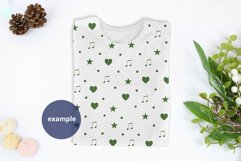 White t-shirt Christmas Mockup PSD, folded t-shirt Product Image 2
