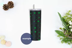 Black tumbler Christmas Mockup PSD, 20 oz skinny tumbler Product Image 2