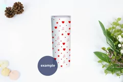 White tumbler Christmas Mockup PSD, 20 oz skinny tumbler Product Image 2