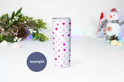 Skinny tumbler Christmas Mockup, Winter Snowman PSD mockup Product Image 2