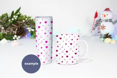 Skinny tumbler & 11oz mug Christmas Mockup, Winter Snowman Product Image 2
