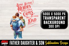 Father Daughter &amp; Son Sublimation Clipart | father's day #46 Product Image 1