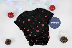 Black T-shirt Christmas Mockup, PSD Mockup Flat lay Product Image 2