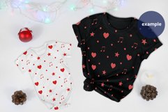 Black T-shirt and Baby Bodysuit Christmas Mockup, PSD Mockup Product Image 2