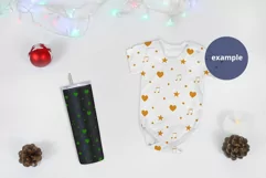 Baby bodysuit and Black Tumbler Christmas Mockup, PSD Mockup Product Image 2